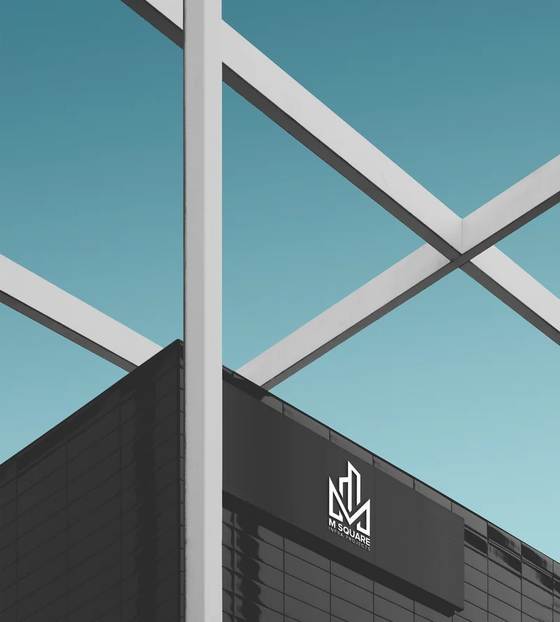 M Square Infra Projects, building sign